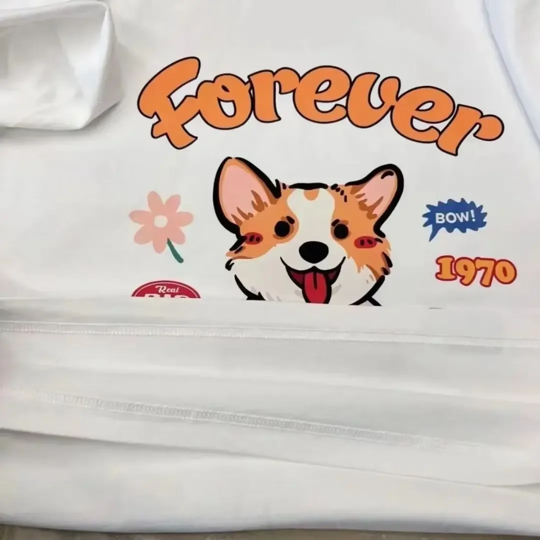 Printed Female T-shirt Ins Fashion Trend Tshirt Japanese Round Neck Summer Youth Popular New T Shirt Women's Tops Clothing Y2k