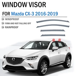 Accessories FOR Mazda CX-3 CX3 2016 2017 2018 2019 Car Window Deflector Visor Shade Sun Rain Guard Window Air Awnings