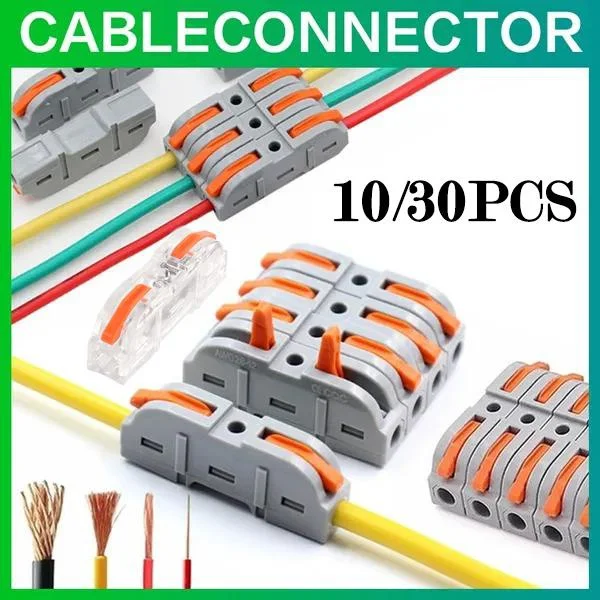 חיתוך מהיר מחבר חוט מולטיפלקס כבל חשמל קומפקטי מסוף בלוק הבית מחברים חיווט