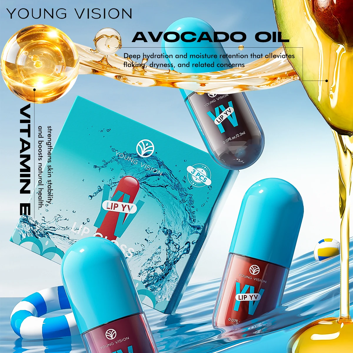 Kit de labios 4 en 1, delineador y rubor de brillo de labios, juego de lápiz labial líquido multiusos de 3 colores, resistente al agua de larga duración, juego de regalo de maquillaje