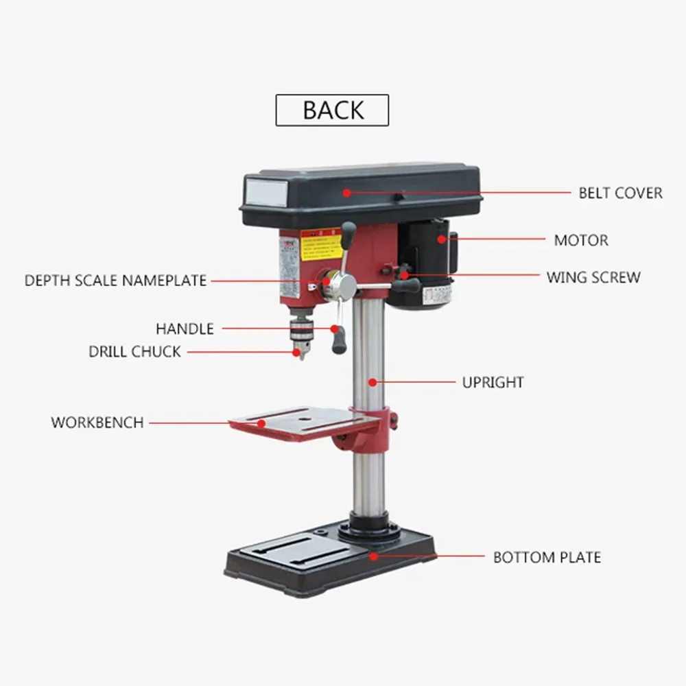 220v 450W Bench Drill Micro Drilling Machine Multifunctional 5-speed Wood Metal Punching Machine