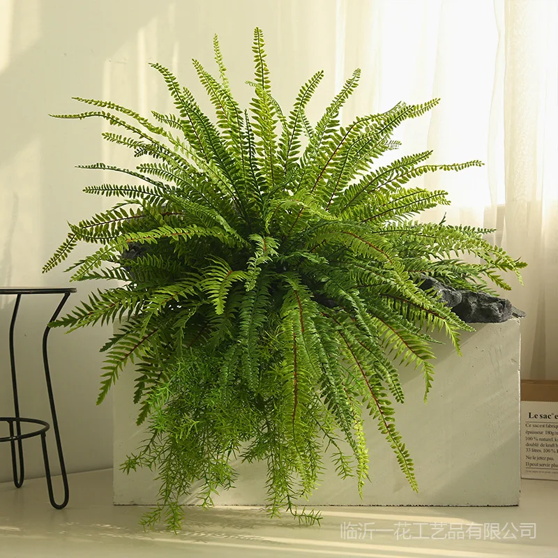 

Real-Touch Artificial Pants Boston Greeny Leaves for Indoor Outdoor Landscaping Arrangement Home Decor Restaurant Decoration