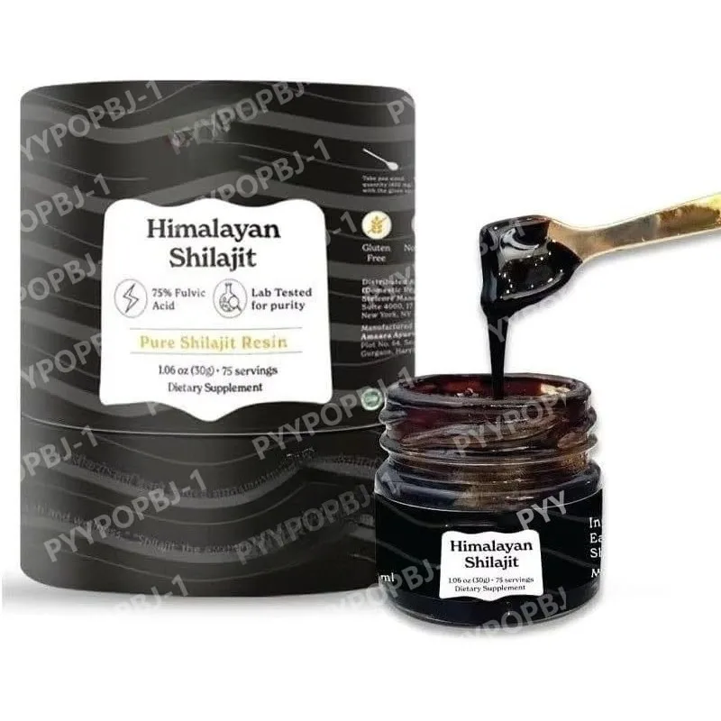 

Himalayan Shilajit Resin Organic for Men and Women Natural Fulvic Acid ISO Certified 1.06 OZ 75 Servings 85+ Trace Minerals