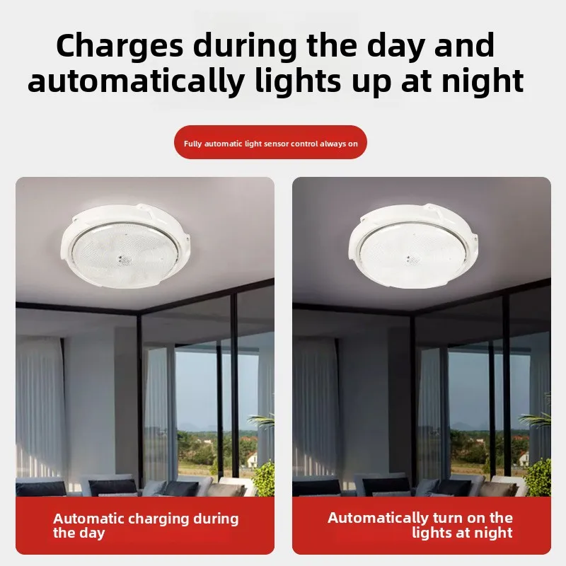 Ceiling Remote Control High-power New Balcony LED Corridor Solar Light Waterproof
