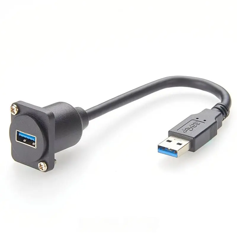 A93PHOT! D Patch Panel Mounting Cable D Tpye Panel Mount Cable Female To Male Extension Cable For XLR Panel Mount And Flange Mou