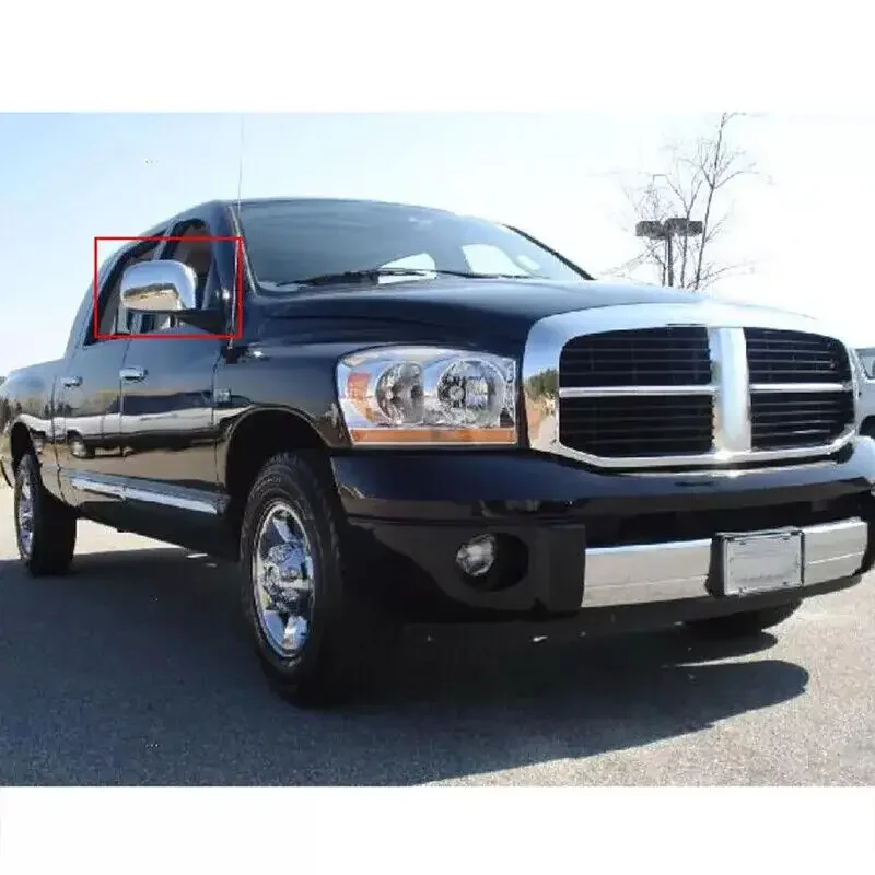 For 2002 2003 2004 2005 2006 2007 2008 Dodge Ram 1500/2500/3500 Car Rearview Side Mirror Cover Wing Cap Door Housing Shell Trim - view 3
