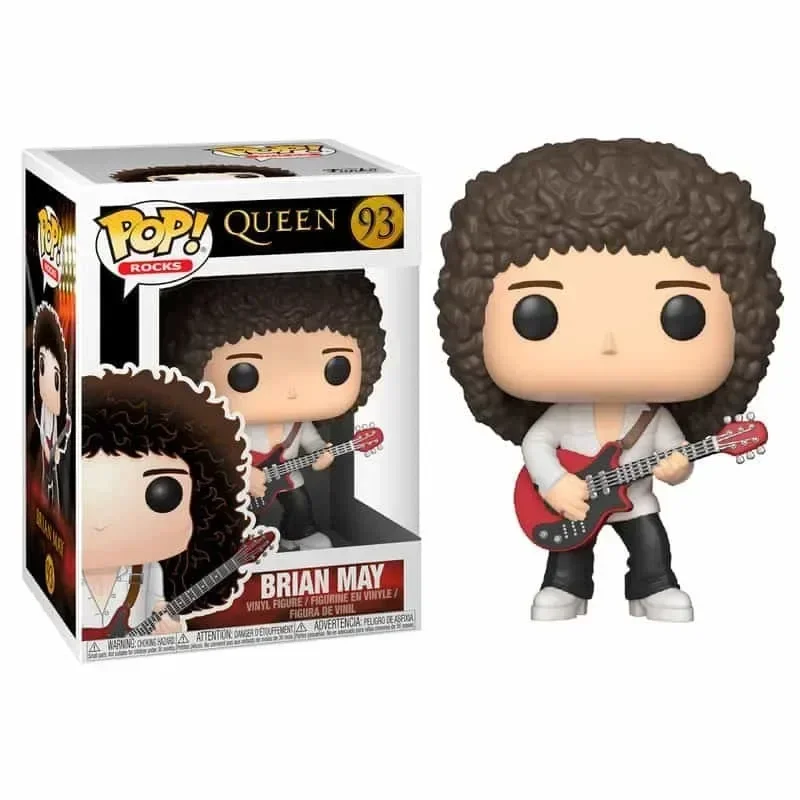 Funko Pop Rocks Queen Freddie Mercury 97# 96# Singer Brian May 93# PVC Vinyl Action Figure Collection Models Toys for Children