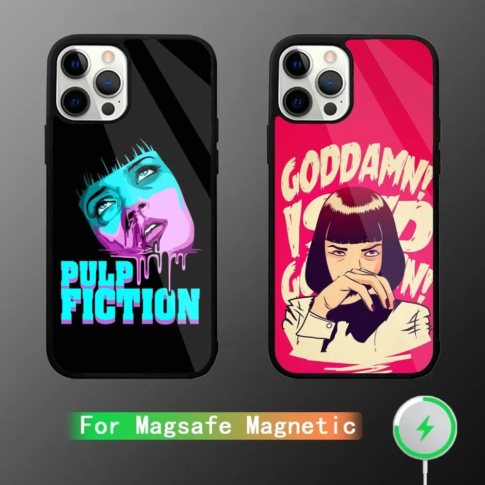 

PULP FICTION Phone Case For iPhone 15,14,13,12,11,Plus,Pro,Max Mini Magsafe Magnetic Wireless Charging