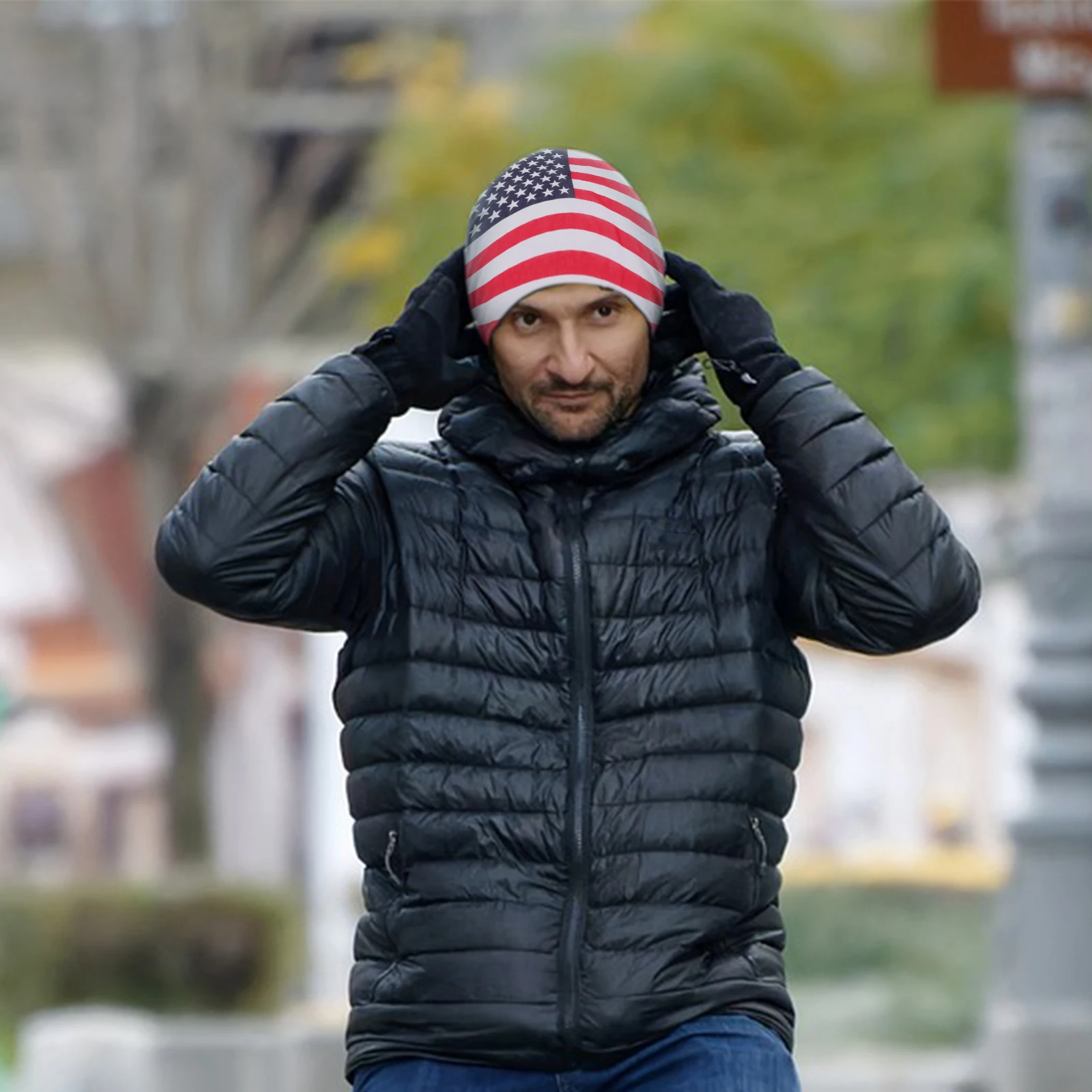 

3pcs Small Silk Scarf Headscarf Fashion Hip Hop Unisex Creative Country Flag Design Outdoor Activity Dance Camping Hiking