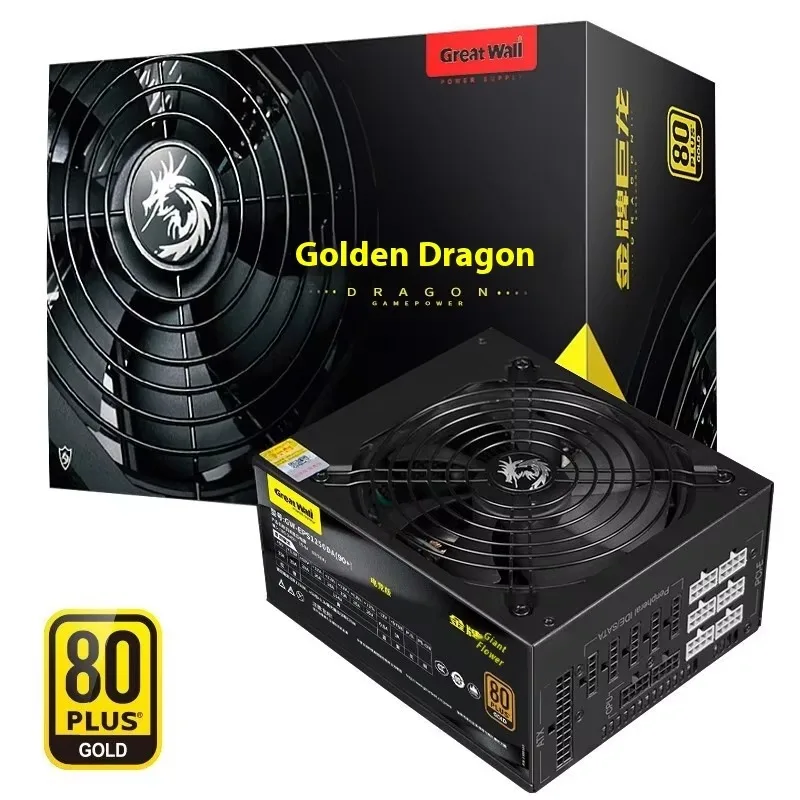 2026 New Great Wall Dragon GW-EPS1250DA 1250W Competition Edition Full Module Computer Power Supply 24pin Interface for Server S