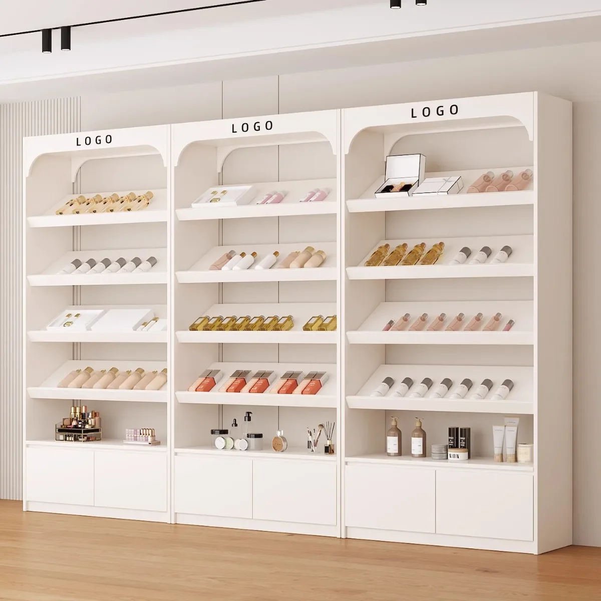 Beauty Salon Cabinet Display Cabinet Products Cosmetics Jewelry Skin Care Nail Art Maternal and Infant Store Sample Locker