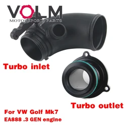 Turbo inlet outlet upgrade pipes tubes  Muffler delete  for golf 7 audi A3 8V S3 S1 TT leon EA888 Gen3 1.8T 2.0T .