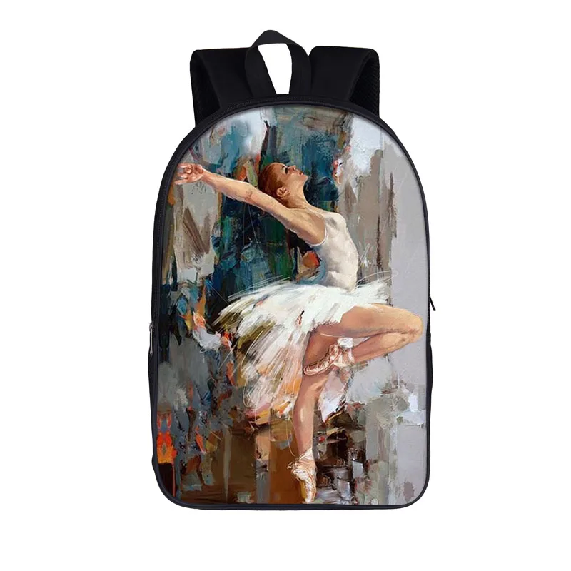 Ballett tänzer Rucksack Kinder Schult aschen für Teenager-Mädchen Frauen lässige Umhängetasche Kinder Schule Rucksack leichte Tasche