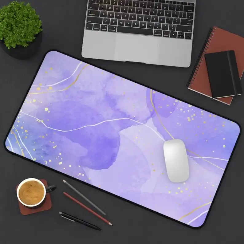 Purple Deskmat,suitable for Office Decoration,female Desk Decoration,desktop Aesthetic Decoration,modern Office Desk Accessories