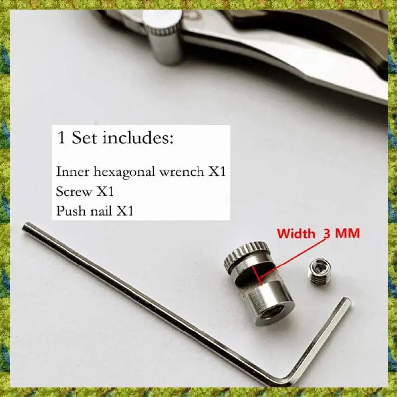 

1Set Thumb Stud Replacement For Buck 110 Knife With Hex Wrench Durable Easy To Use