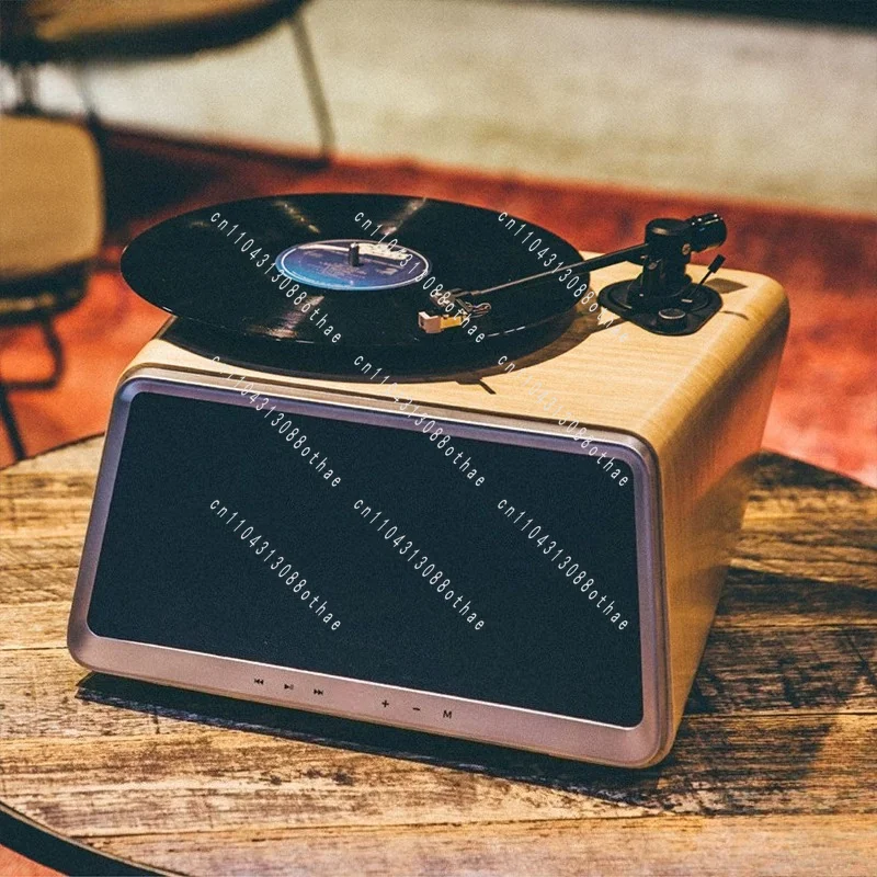 Retro Vinyl Record Player, Speaker, Home Living Room Bedroom Study Stereo