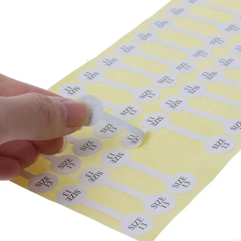  100Pieces Round Blank Jewelry Price Tags Stickers Jewelry Price Tags Ring Size Indentification Tags Stickers Price Label