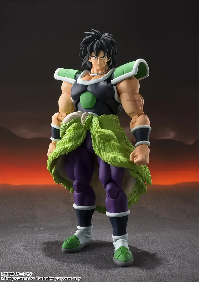 

100% Original Dragon Ball SHF SH Figuarts Broly Action Figures Anime Modle Toys Gift Awakening Combat Suit Black Hair In Stock