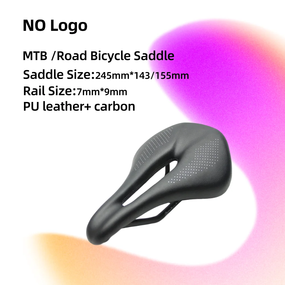 Carbon Bicycle Saddle MTB Mountain Bike Seat Cycling Leather Saddle Hollow Seat Cushion Road Bike Seat Bicicleta