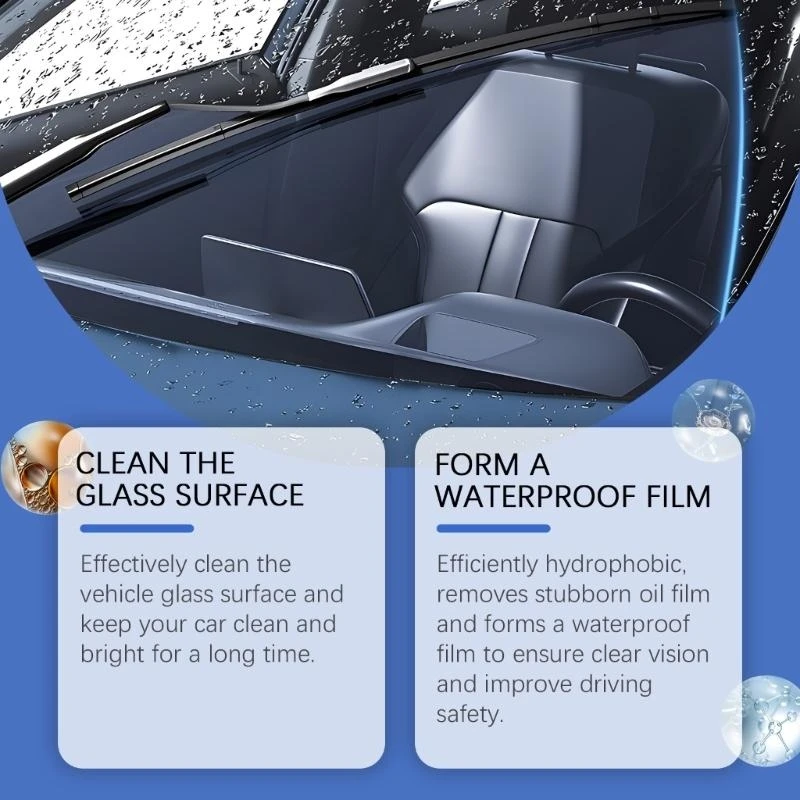 Vehicle Windshield Washer Tab Auto Glass Cleaner Effervescent Tablets for Car