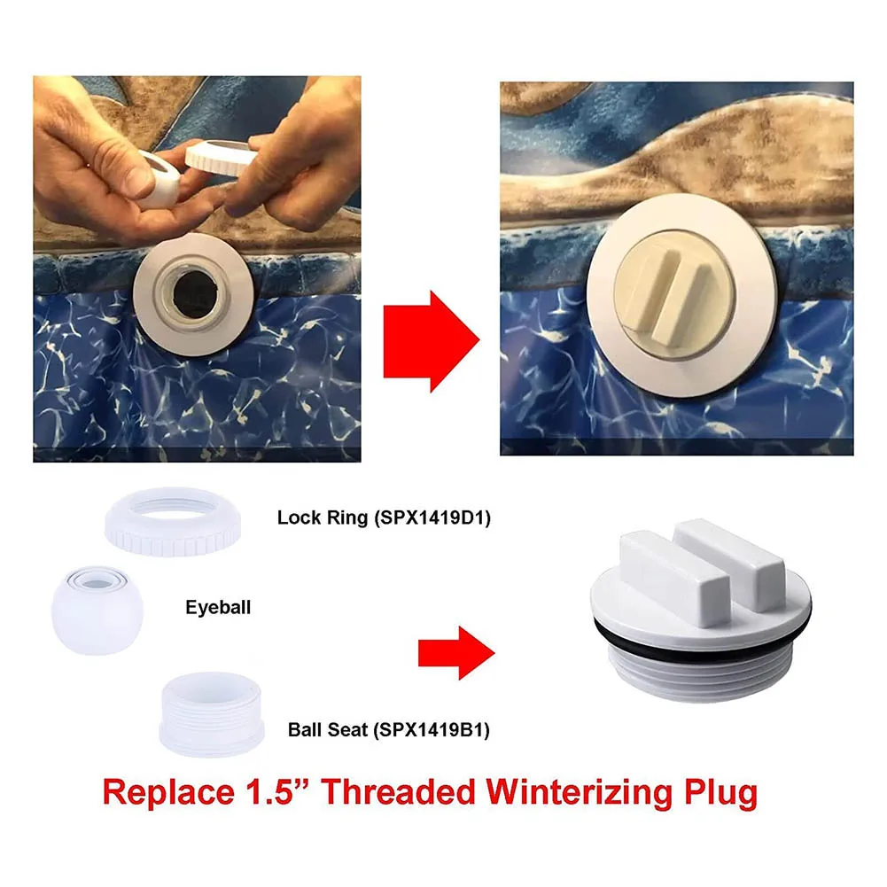 

Для Hayward Eyeball Flow Удобство Длительный Сильный Универсальность Белый Легкий Вес Высокое качество Практичный