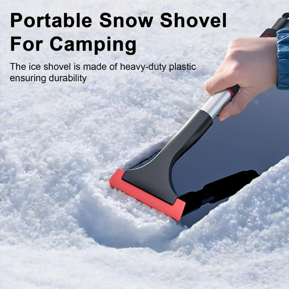 Retractable Handle Ice Shovel Extendable Glass Snow Shovel with Sharp Edge Foam Grip for Car Ice Scraper with for Truck for Xmas