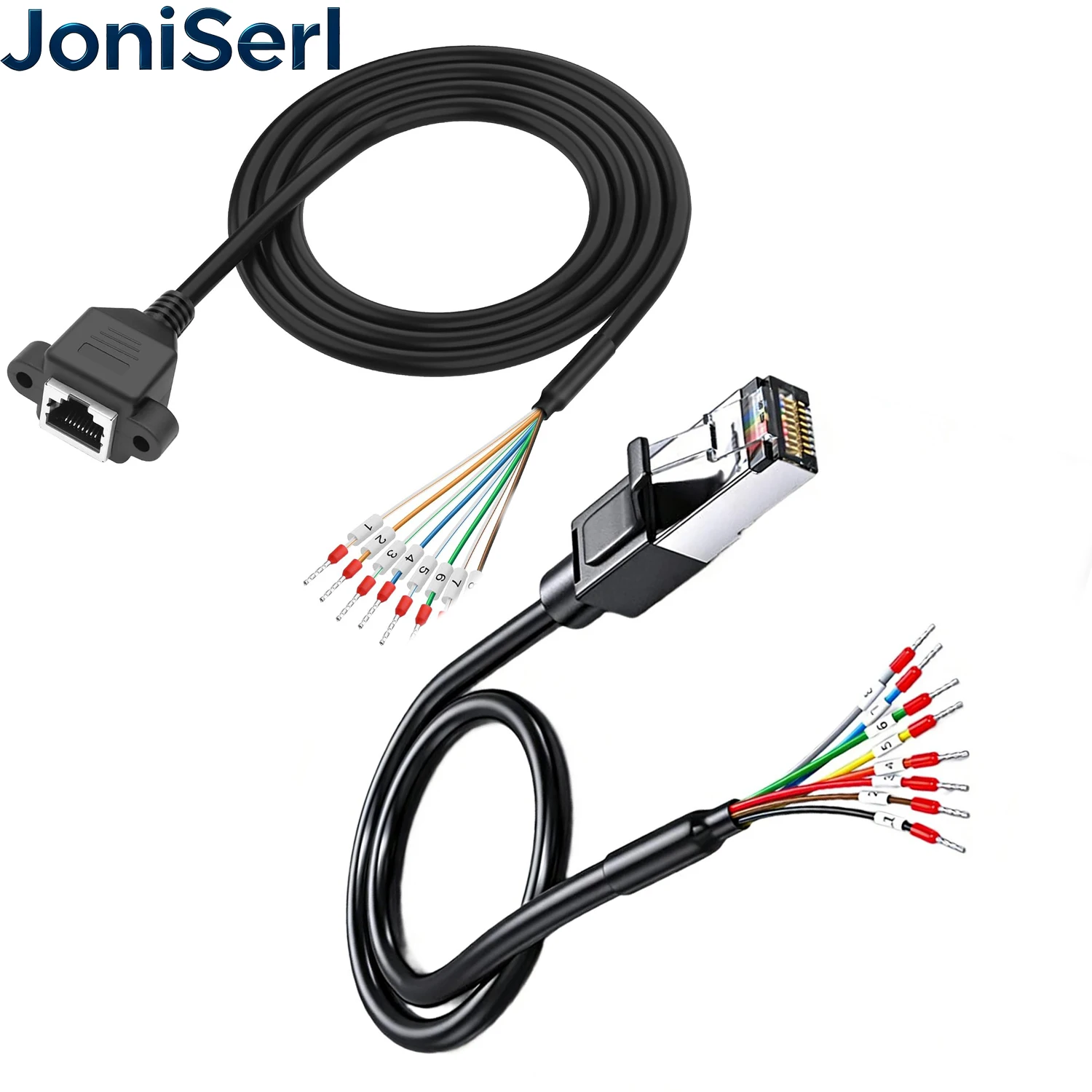 Serial Console Cable,RJ45 to 8-Pin Terminal Block Adapter for RS232/RS485,Debug & Management Cable for Network Switch,PLC,Router