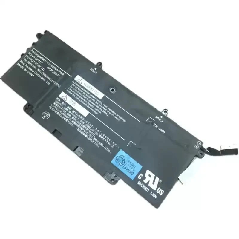 

PC-VP-BP117 Laptop Battery For NEC 41CP5/59/71 9100321GB 15.2V 2645mAh 2500mAh 40Wh