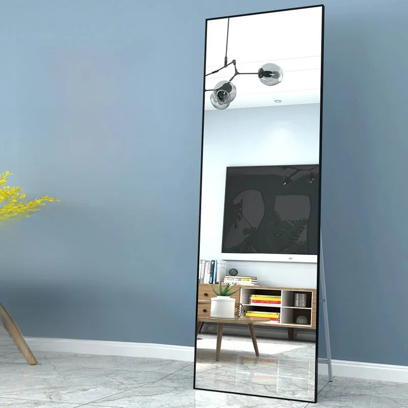

Aluminum Alloy Full Body Mirror Clothing Store Try-On Floor Standing Mirror Home Use Dressing Mirror Bedroom Mirror