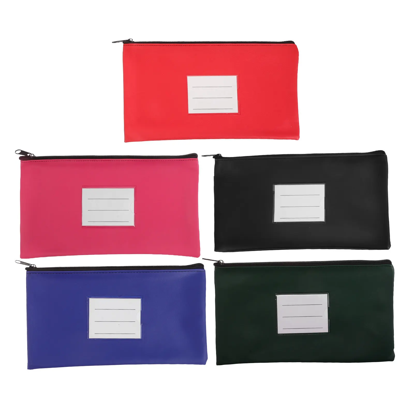 5pcs-receipt-organizer-pu-bags-label-cash-document-holder-portable-travel-office-money-storage-zipper-pouch-wallet
