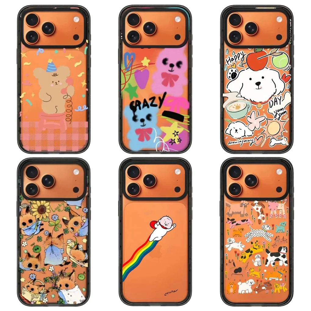 

Baby Rainbow 2.0 Acrylic Black Border Phone Cover for IPhone 12 13 14 15 16 17 Pro Max Case for IPhone 17 Air