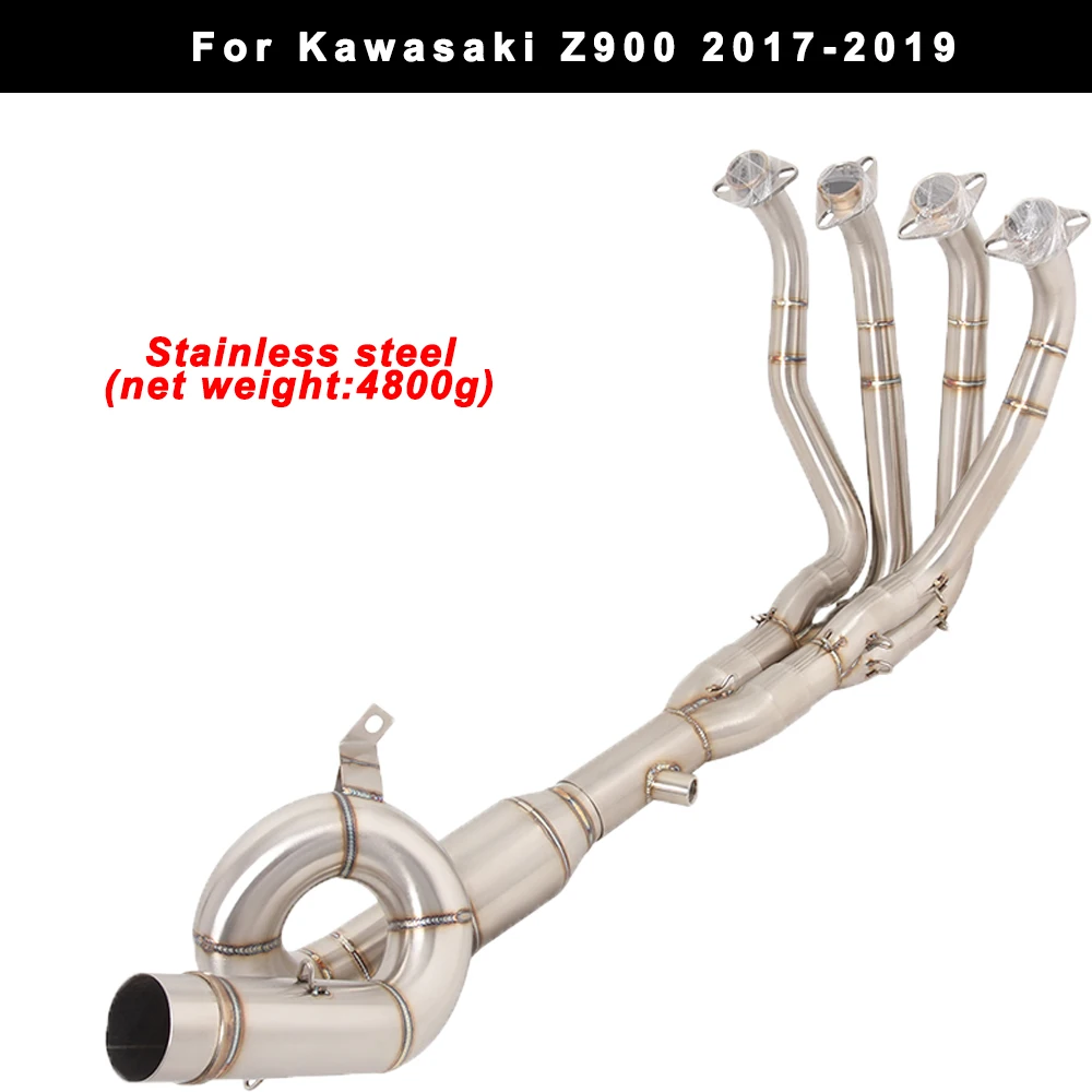 

Для Kawasaki Z900 2017-2019 мотоциклетная полная выхлопная система, соединительная труба, глушитель из нержавеющей стали, аварийная трубка с DB Killer