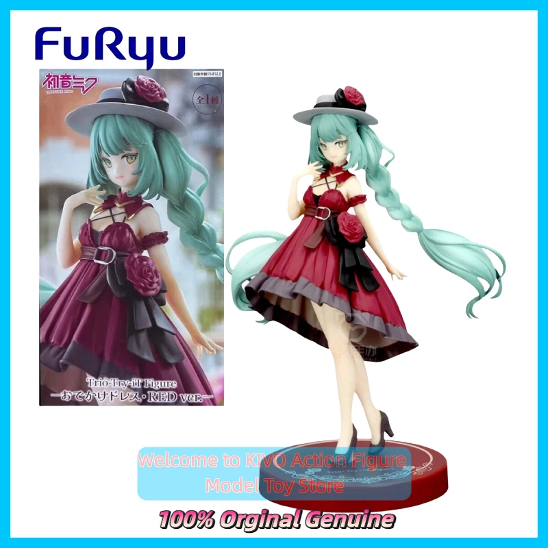 オリジナルフリュー-tti-初音ミク-赤いドレス-エレガントな衣装-アニメ賞品-フィギュア-コレクタブル-ディスプレイ-pvc-スタチュー-モデル-おもちゃ-ギフト-デコレーション