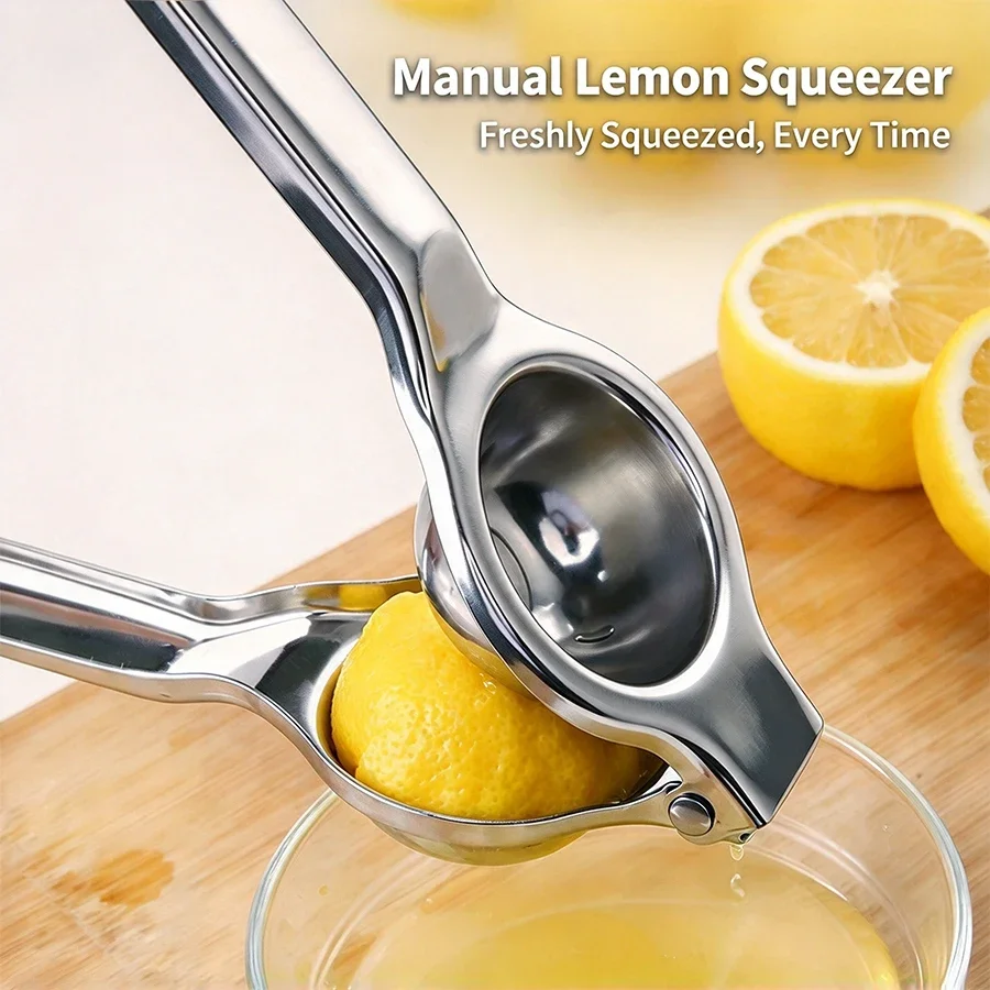 1Pc 20.5cm Length Stainless Steel Lemon Squeezer Manual Citrus Juicer Hand Press Fruit Extractor Kitchen Tool