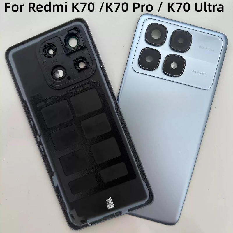 For Xiaomi Redmi K70 Ultra /K70Pro  Battery Cover With camera Lens Back Glass Cover Replacement Rear Housing