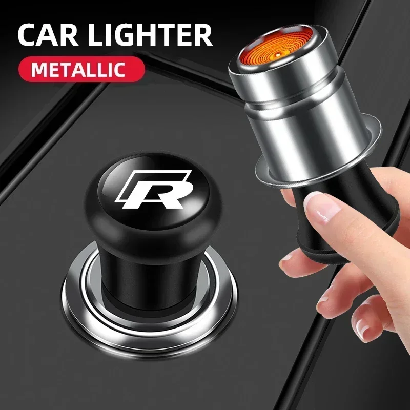 Car Portable Cigarette Lighter Auto Badge Cigar Lighter Adapter For Volkswagen Tiguan Bora POLO PASSAT CC Touran GOLF Jetta
