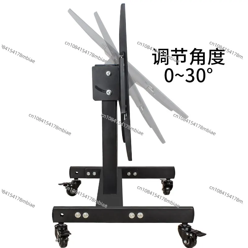 TV Touch Screen Moving Podium Floor Tilt Angle Teleprompter Stand Speech