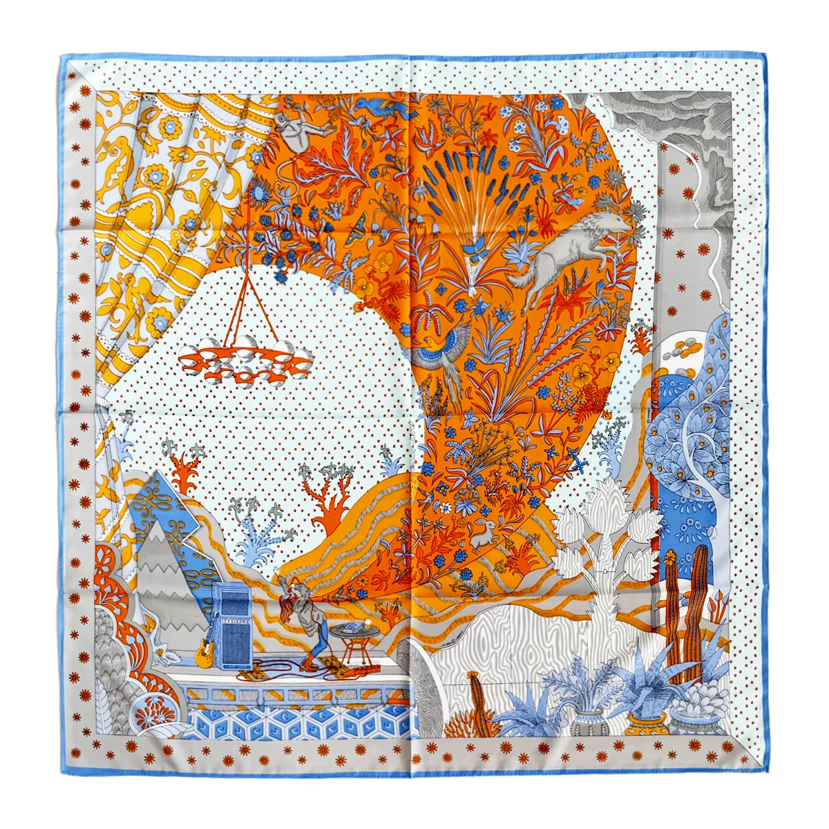 

Luxury Designer Bandanas 100% Silk Scarf Women Hems Rolled Scarfs 90cm Shawls Lady Bag Belt Accessories Lady Christmas Gift