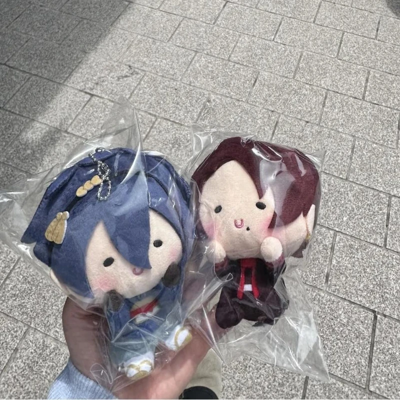 10 ซม.ออนไลน์ของเล่นตุ๊กตาจี้อะนิเมะ Kashuu Kiyomitsu Mikazuki Munechika ตุ๊กตาตุ๊กตา Plushie ตัวเลขพวงกุญแจกระเป๋าเป้สะพายหลังของขวัญ