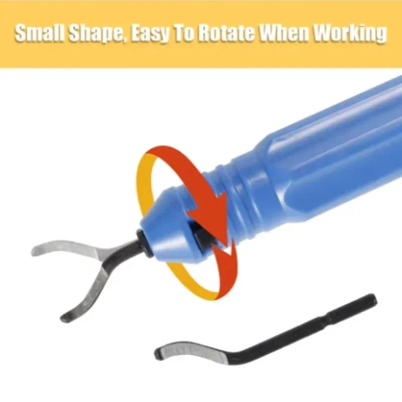 Hand Burr Trimming Knife Scraper Chamfer Deburring Tool for 3D Printer Parts Copper Tube Reamer Tool Model Pruning Device Kit