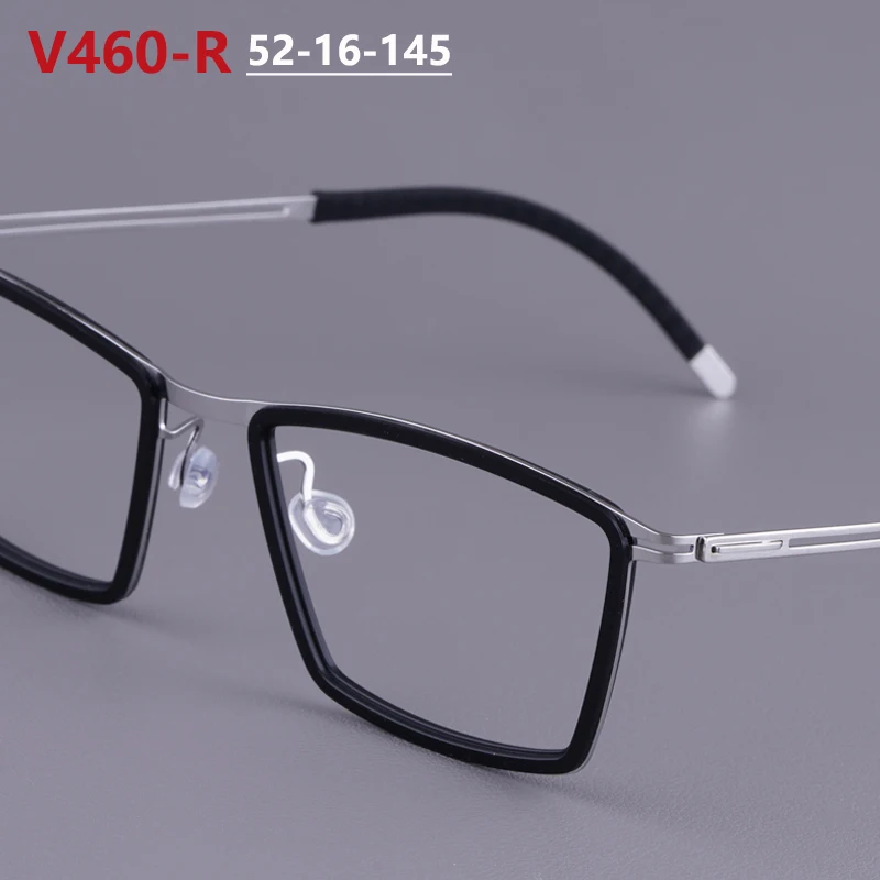 

Очки-унисекс с квадратной оправой от норвежского бренда: титановые, деловые, с тонкой оправой, ручной работы, безвинтовые