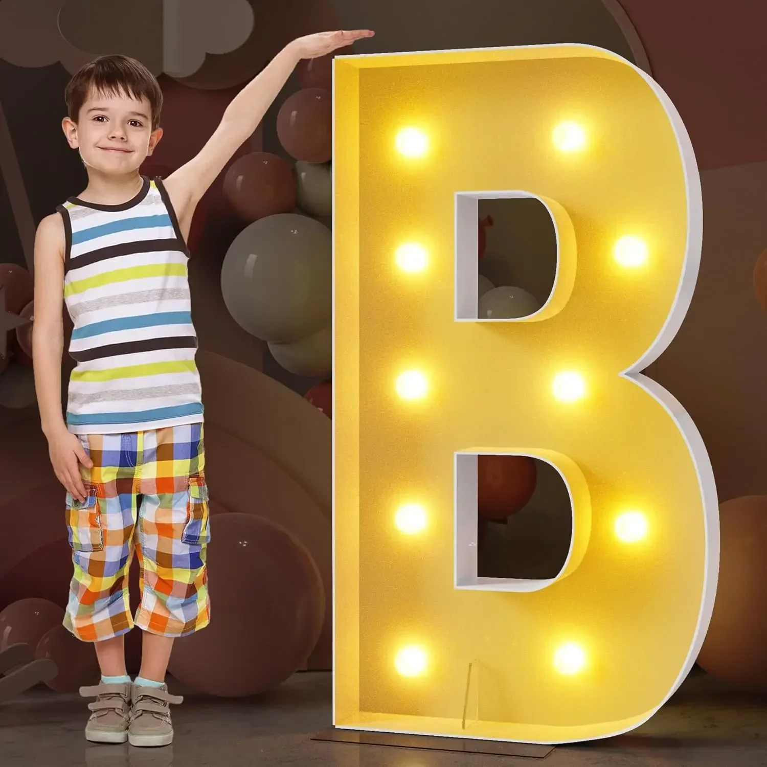 120CM DIY Marquee Letters Marquee Warme Lichtgevende Letters Grote Mozaïek Schuimplaat Letters XMAS LOVE BABY PROM Feestdecoratie