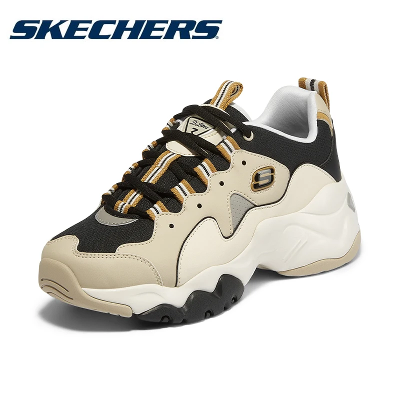 Skechers damskie grube buty moda wiosenna moda damska modne buty sportowe miękkie zasznurowane wygodne stabilność trampki na platformie