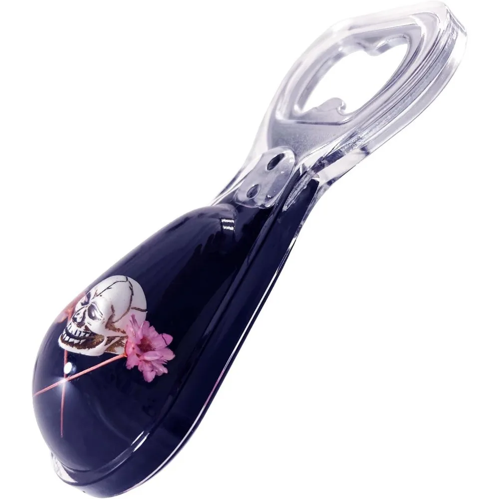 

Магнитная открывалка для бутылок — готическая ручка из смолы с цветочным дизайном — кухонный инструмент для крепления на холодильник — темный эстетический домашний декор