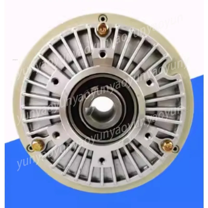 24V DC Magnetic Particle Brake 6-200Nm, Hollow Shaft Torque Controller for Constant Tension in Winding, Printing Machinery