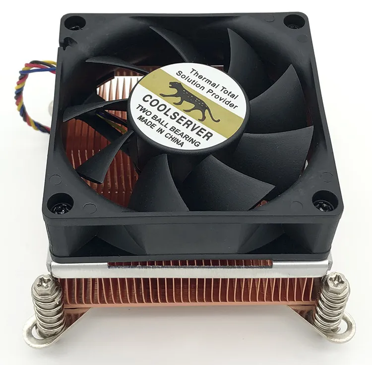 2011 115X2U desktop computer cpu radiator temperature control fan Intel platform pure copper heat pipe