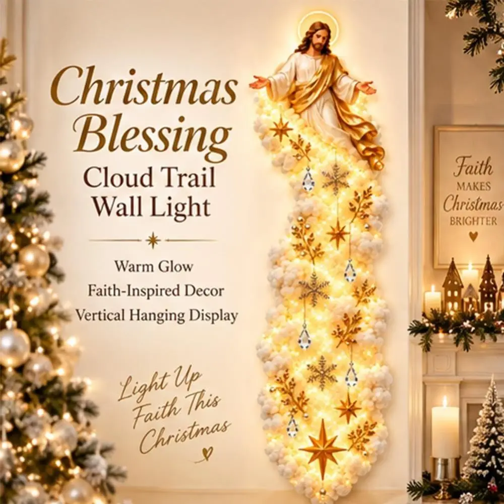 Wall Mounted Lighted Wall Decoration Warm White Lights Christmas Theme Style Light-emitting Birth Scene Wall Decoration