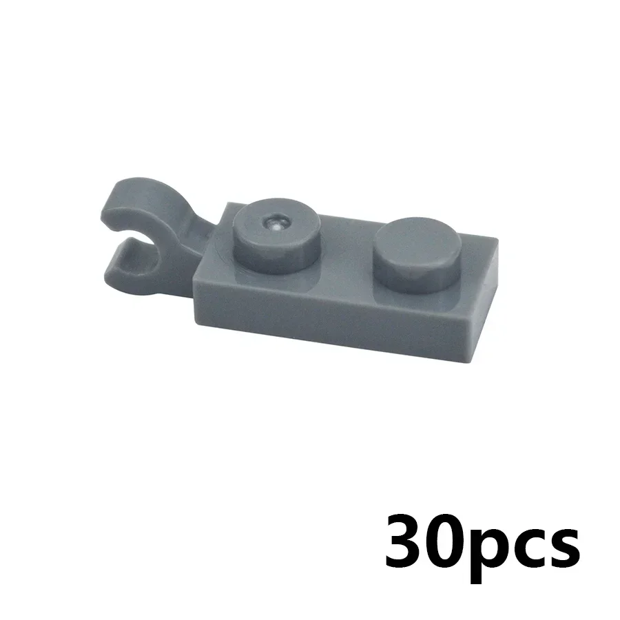 DIY Building Block Thin Brick Clip MOC Part Assemble Plate Special 1x2 with Handles Compatible 63868 92280 60478 18649 Kid Toy