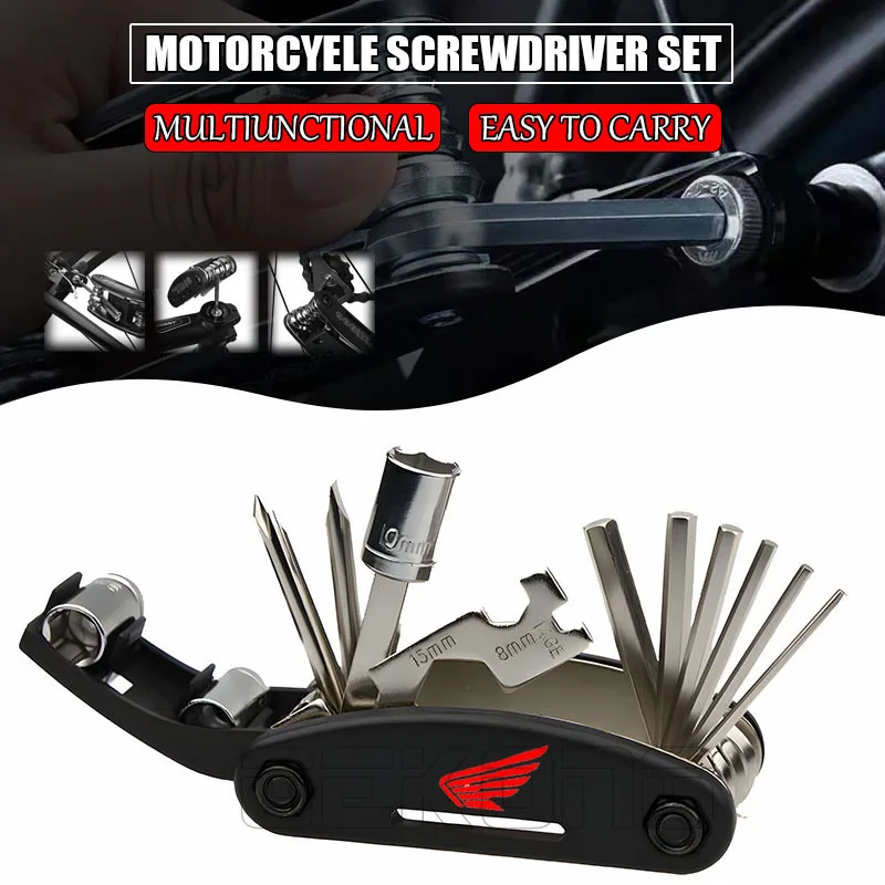 لهوندا ADV150 ADV350 PCX150 PCX125 CR250R TRANSALP 600 650 700 فورزا 125 250 300 350 أدوات اكسسوارات أداة مفك البراغي