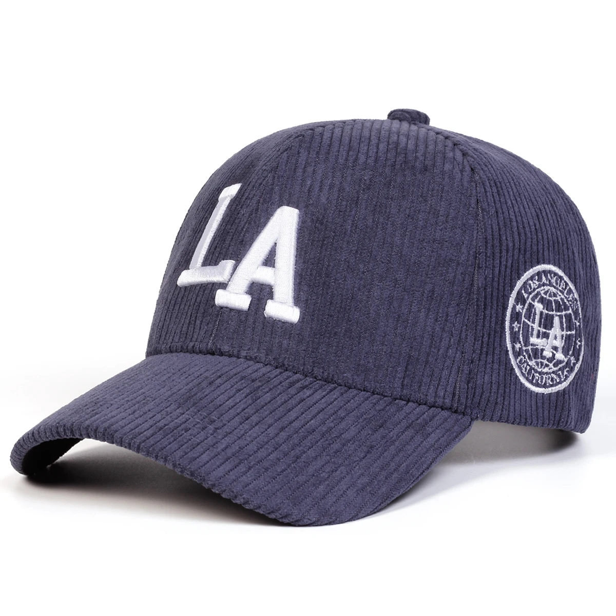 للجنسين LA إلكتروني التطريز سروال قصير قبعات البيسبول الربيع والخريف في الهواء الطلق قابل للتعديل قبعات عادية واقية من الشمس قبعة قبعة رياضية